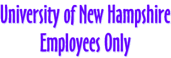 University of New Hampshire Employees Only