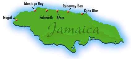 Map of Jamaica