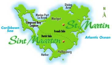 Map of St. Maarten