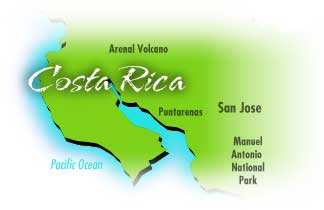 Map of Costa Rica