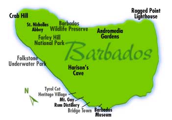 Barbados Map