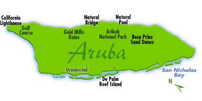 Aruba Map